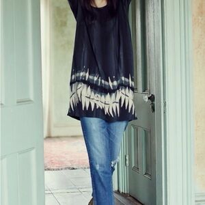 Tracy Reese Black and Cream Midi Dress